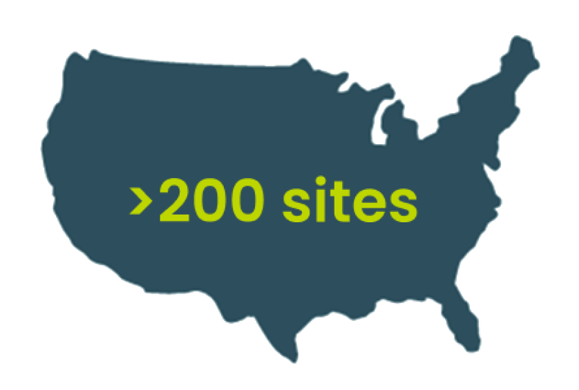 USA icon to highlight the 200 sites in Freenome's PREEMPT CRC study.